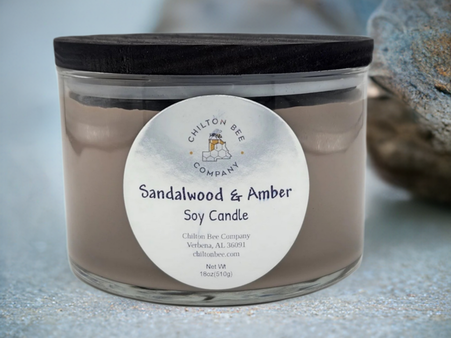 3 Wick Soy Candle Natural Soy Wax - Chilton bee company