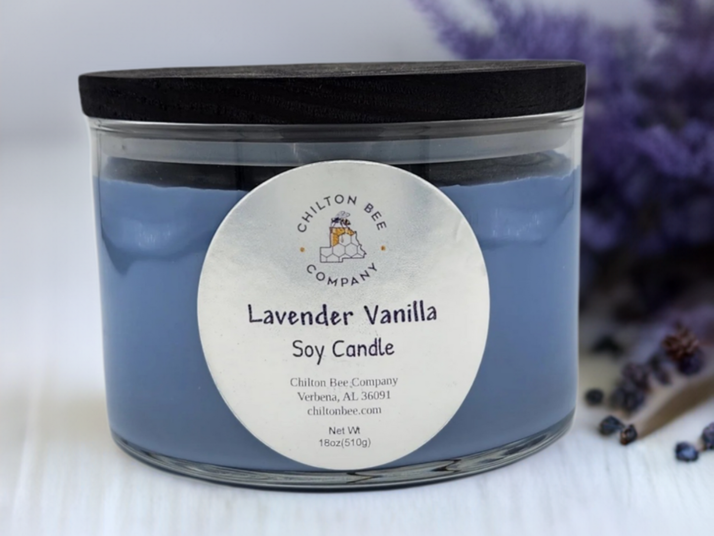 3 Wick Soy Candle Natural Soy Wax - Chilton bee company