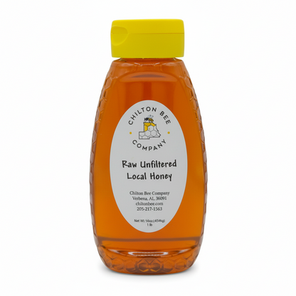 Raw Alabama wildflower honey 1 pound squeeze bottle