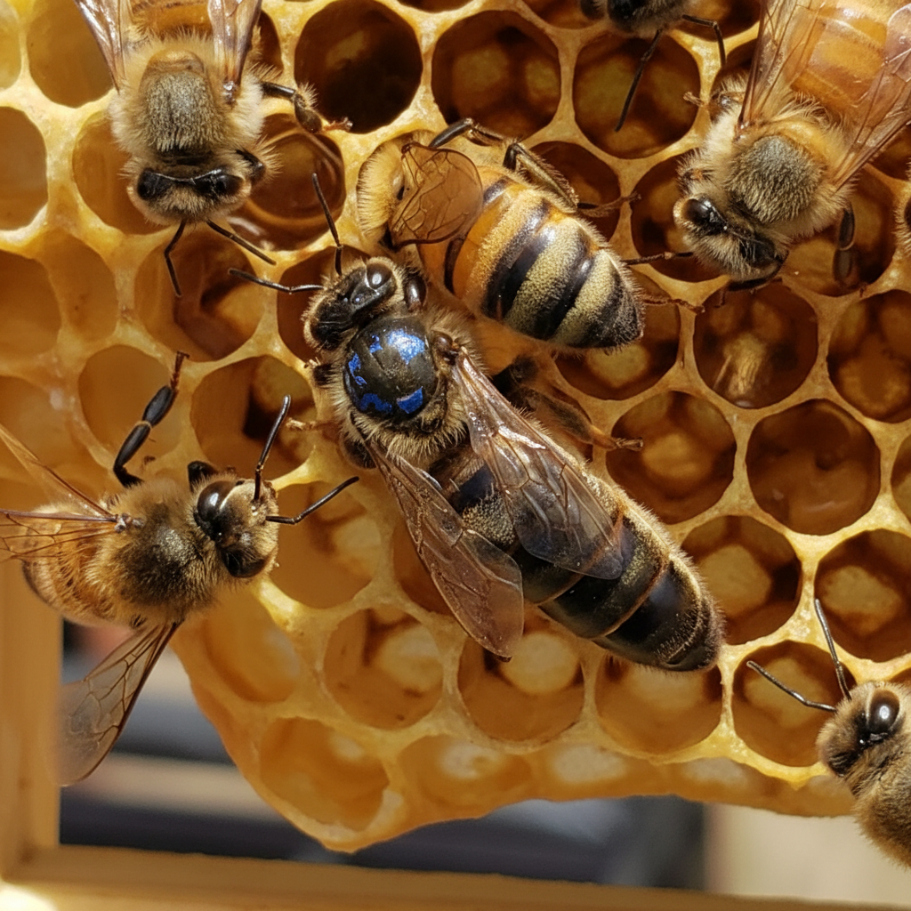 Focuses on the marked queen and treatment-free genetics